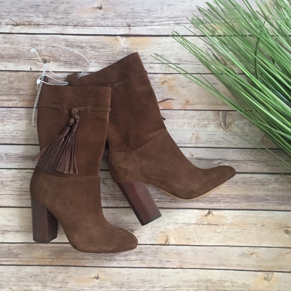 Vince Camuto Shoes - NWOT Vince Camuto Fermel Suede Slouch Tassel Boots
